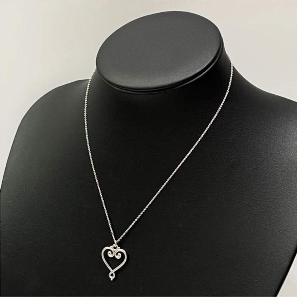 Tiffany & Co. Paloma Picasso Goldoni Heart Necklace in Sterling Silver
